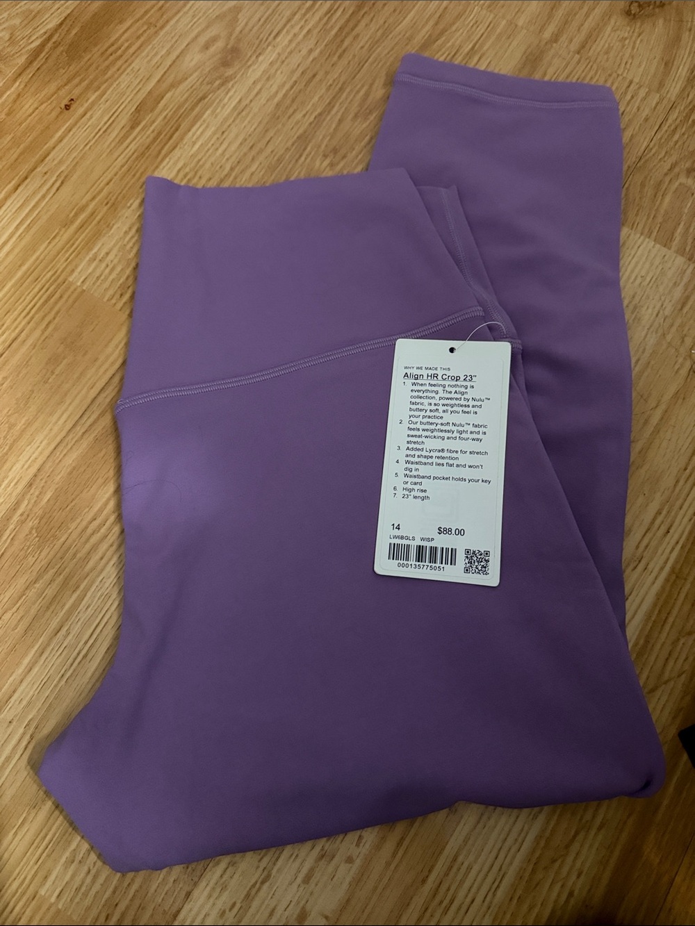 lululemon athletica Crop Leggings - Lavender Purple